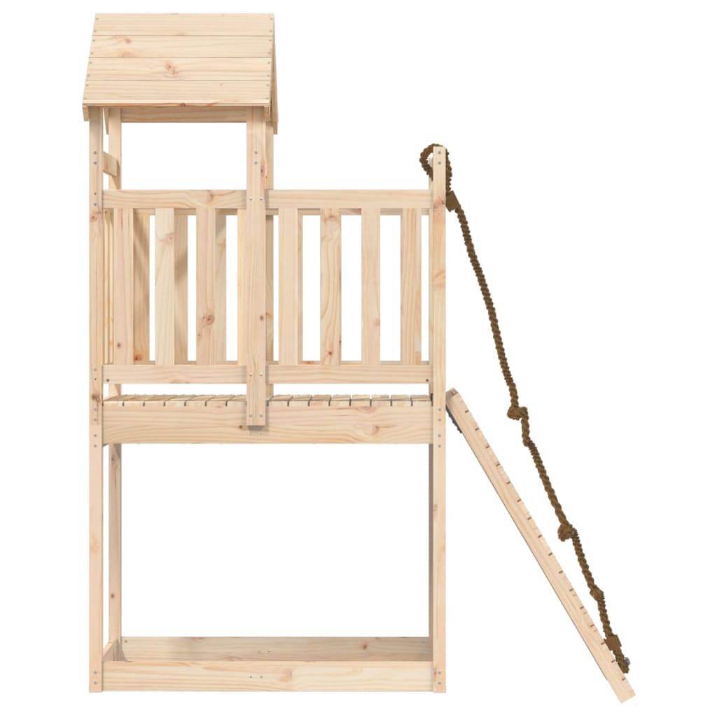Helloshop26 - Maisonnette de jeu avec mur d'escalade 64 x 175 x 214 cm bois massif de pin - Imagen 4