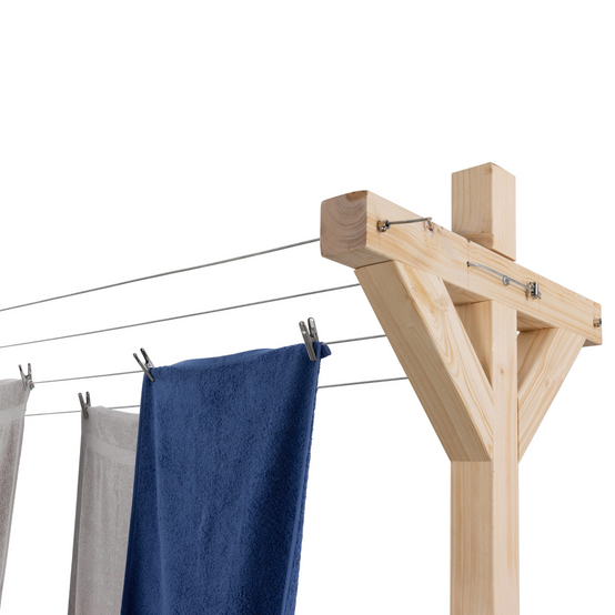 Etendoir à linge extérieur MADERA capacité 12M en bois - Image 5