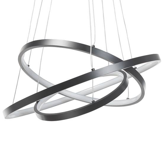 Beliani - Lampe suspension Aluminium Noir ATREK - 50x50x108- Beliani - Image 2