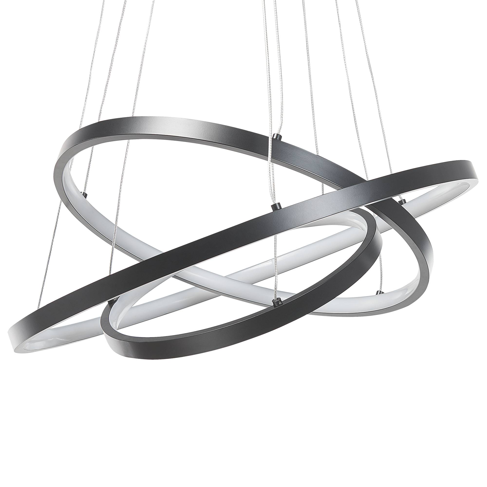 Beliani - Lampe suspension Aluminium Noir ATREK - 50x50x108- Beliani - Image 2