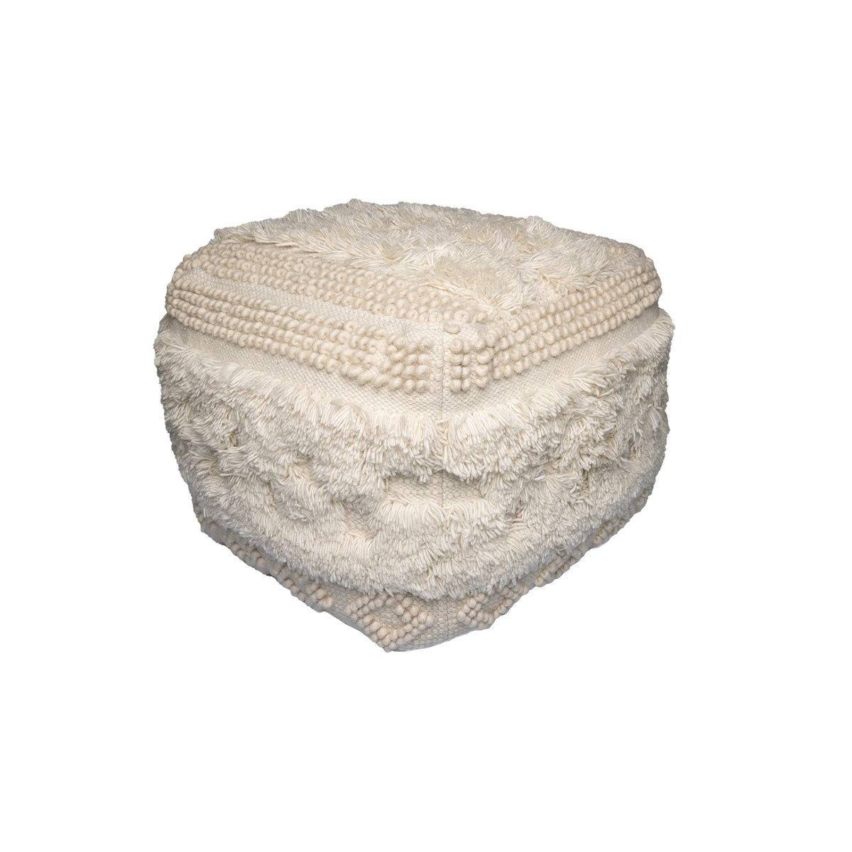 Pouf Bohème Fait à la Main "Bohist" 50cm Naturel - Image 2