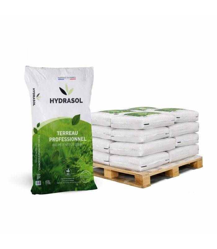 Terreau professionnel bio rétenteur d'eau Hydrasol 10 sacs 40 litres RACINE PRO154-10x40 - Image 1