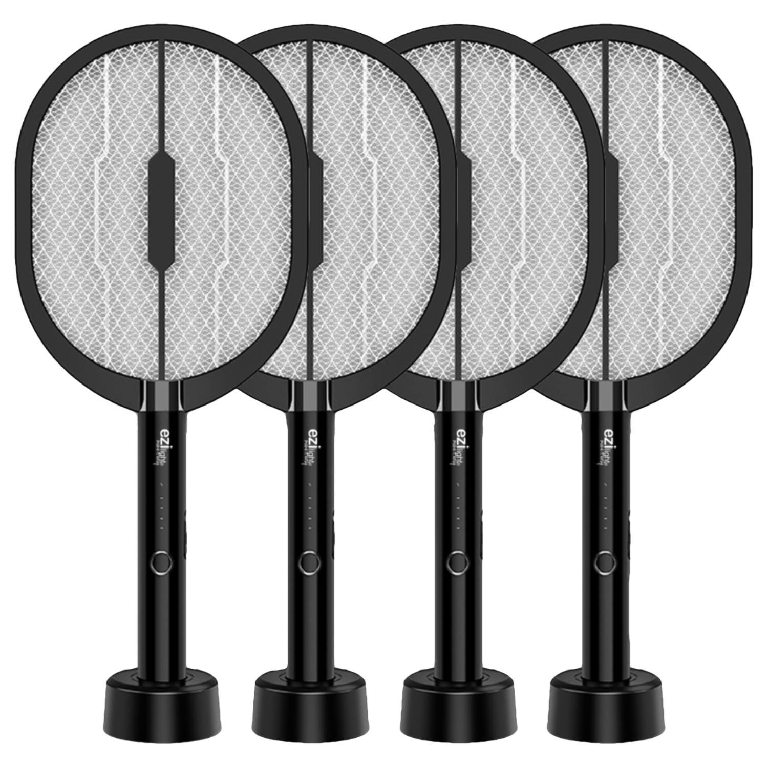 Lot de 4x Raquettes anti-moustique EZIlight® Mosquito Racket - Image 1