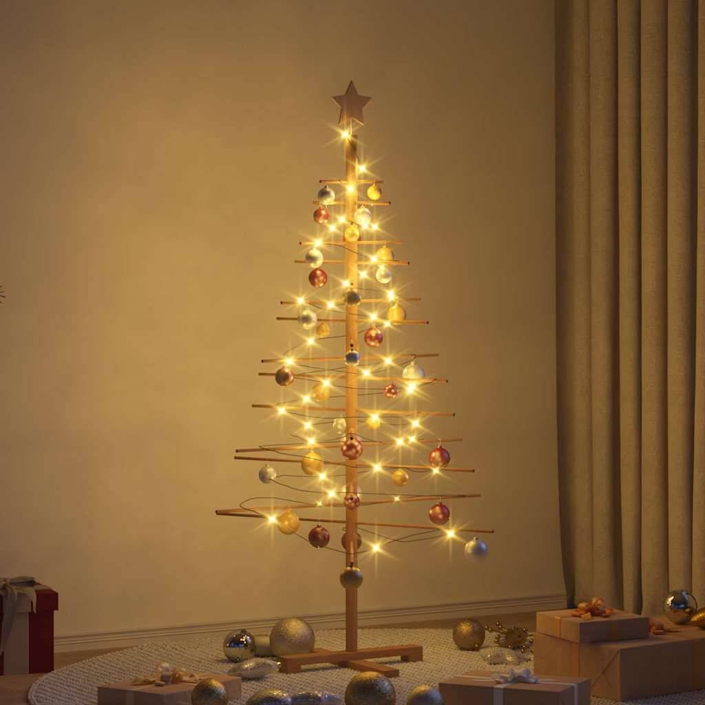 Vidaxl - Arbre de Noël en bois avec support Marron 150 cm Bambou vidaXL 42018051 - Image 1