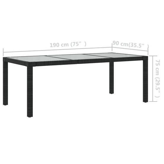 Salon de Jardin à Manger Résine Tressée 8 Personnes avec Coussins Noir – ComfortXL Outdoor Living - Image 4
