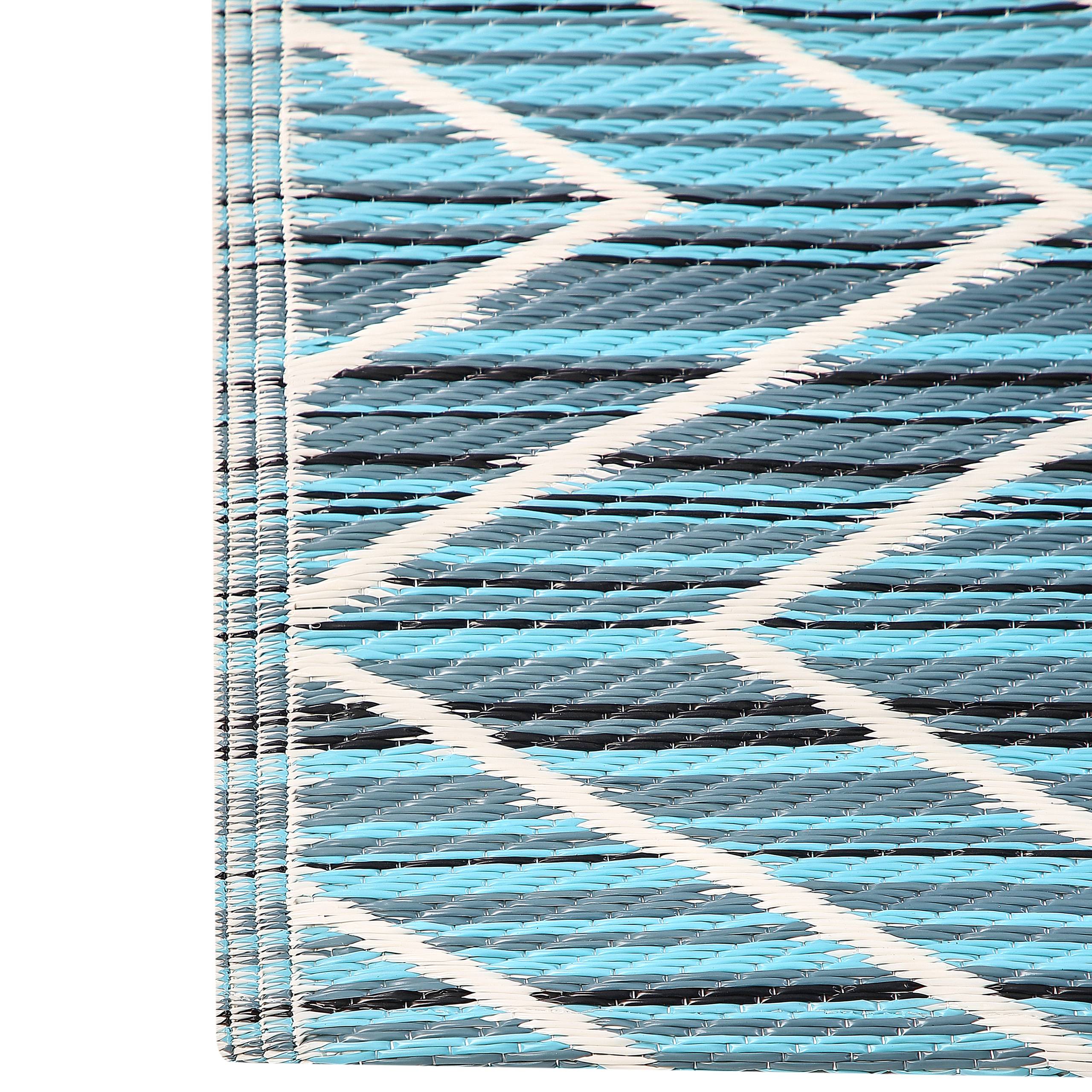 Beliani - Tapis d'extérieur Polypropylène Bleu BALOTRA Beliani - Imagen 3