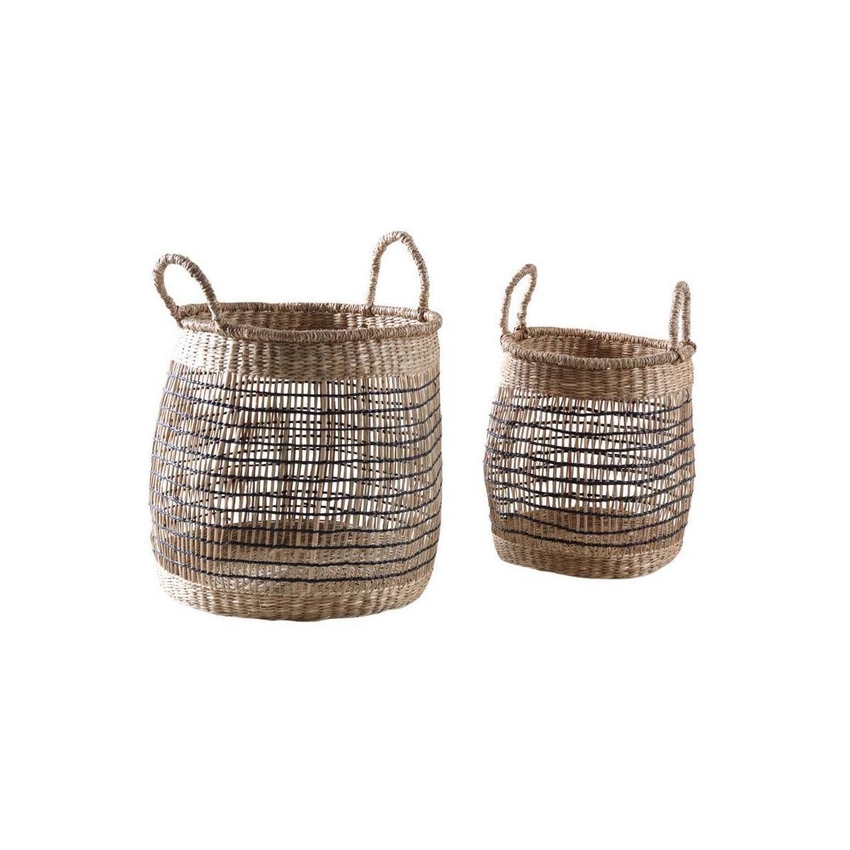Aubry Gaspard - Corbeilles de rangement en jacinthe (Lot de 2)