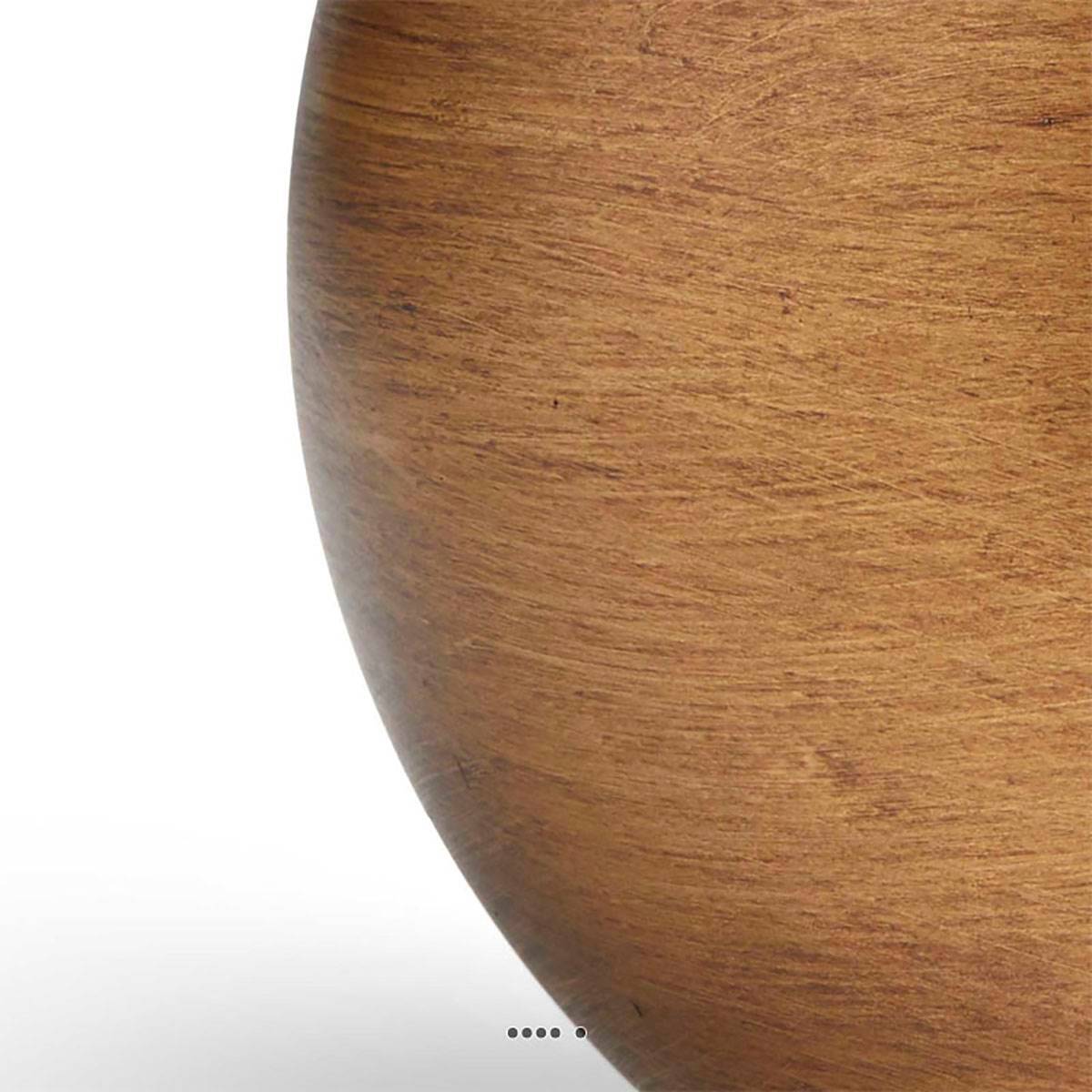Artificielles - Joli pot rétro forme boule doré en matières synthétiques H 10 x D 12 cm Doré - dimhaut: H 10 cm - couleur: Doré - Imagen 3