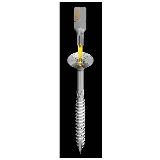 Vis spéciale bois VissalBois zinguée tête fraisée TX - 4,0 x 60 mm (boite de 200 vis TX20) - Image 1