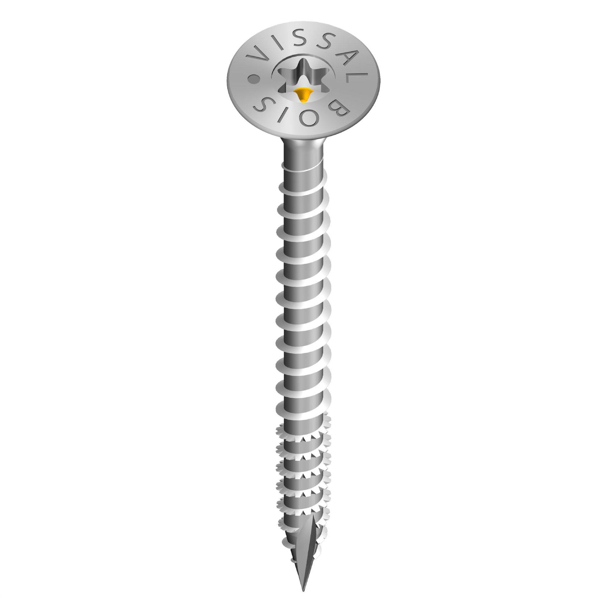 Vis spéciale bois VissalBois zinguée tête fraisée TX - 4,0 x 60 mm (boite de 200 vis TX20) - Image 2