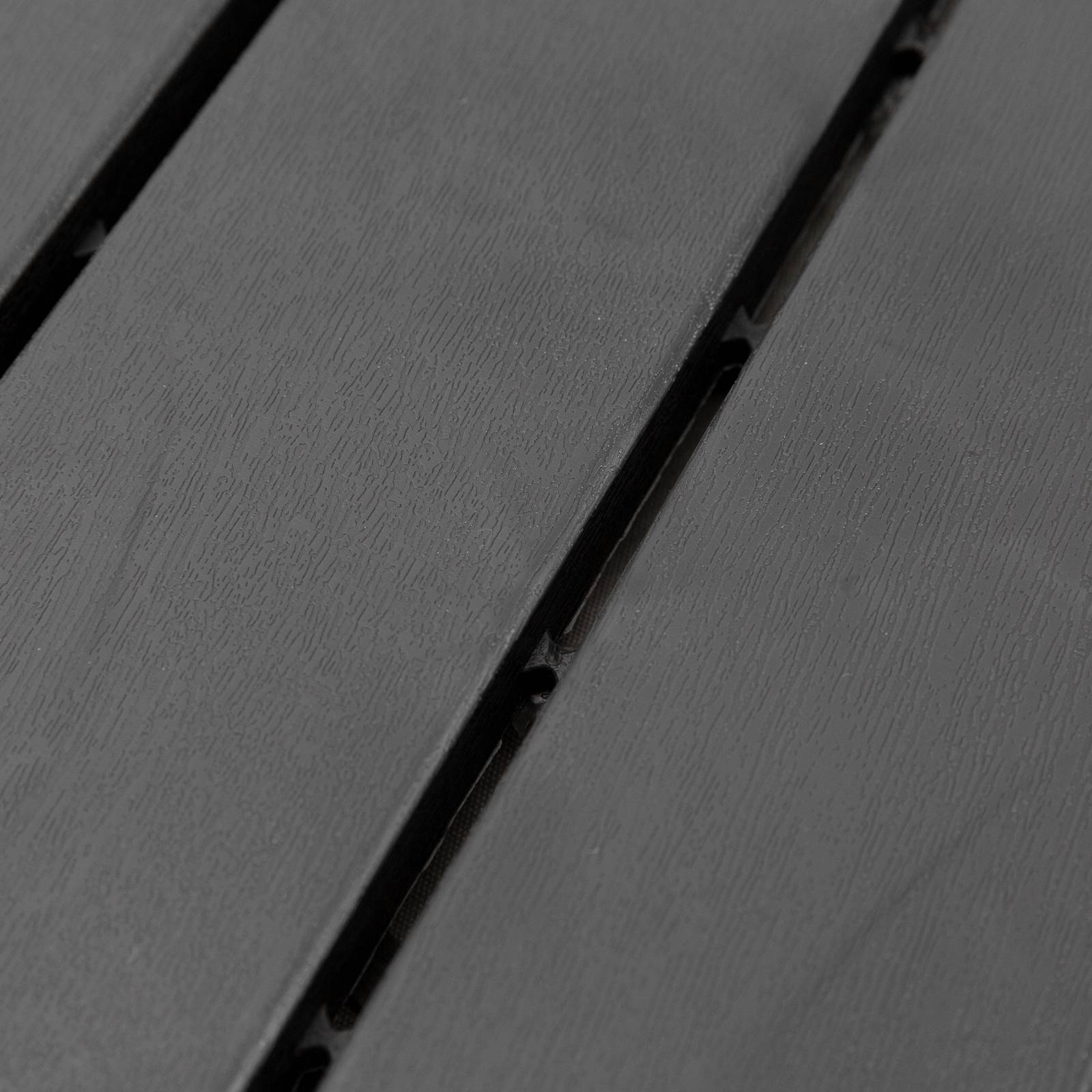 Outsunny - Caillebotis - dalles terrasse - lot de  9 - emboîtables, installation très simple - petits carreaux composite plastique imitation bois noir - Outsunny - Imagen 7