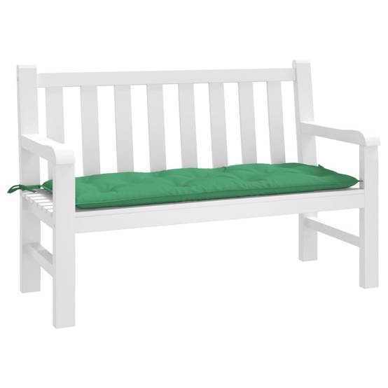 Grand Coussin pour Banc Tissu Oxford Confortable pour Salon de Jardin Vert 120x50x7 cm – ComfortXL Outdoor Living - Image 1