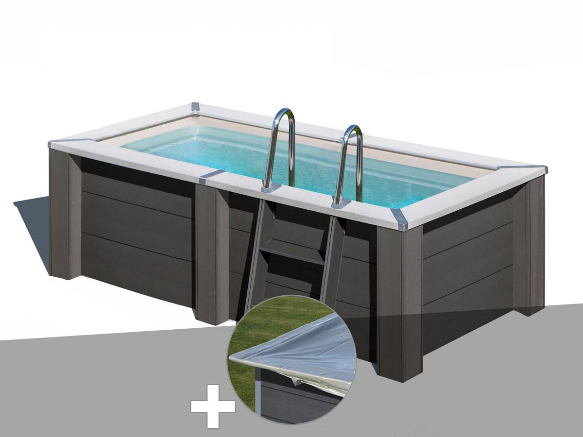 Gré - Kit piscine composite Gré Avant-Garde carrée 3,15 x 1,75 x 0,96 m + Bâche hiver - Image 1