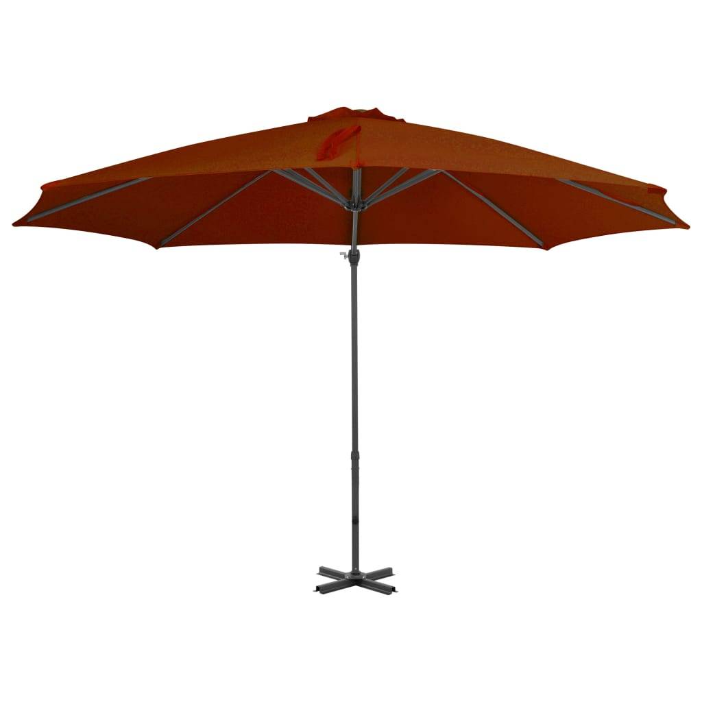 Helloshop26 - Parasol déporté avec mât en aluminium 300 cm orange - Imagen 2