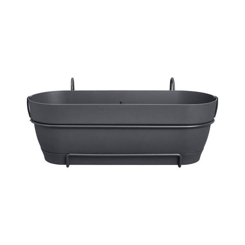 Elho - Elho Vibia Campana Balconniere Allin1 50 - Noir - L 50 X B 26 X H 17 Cm - Balcon - 100% Recyclé