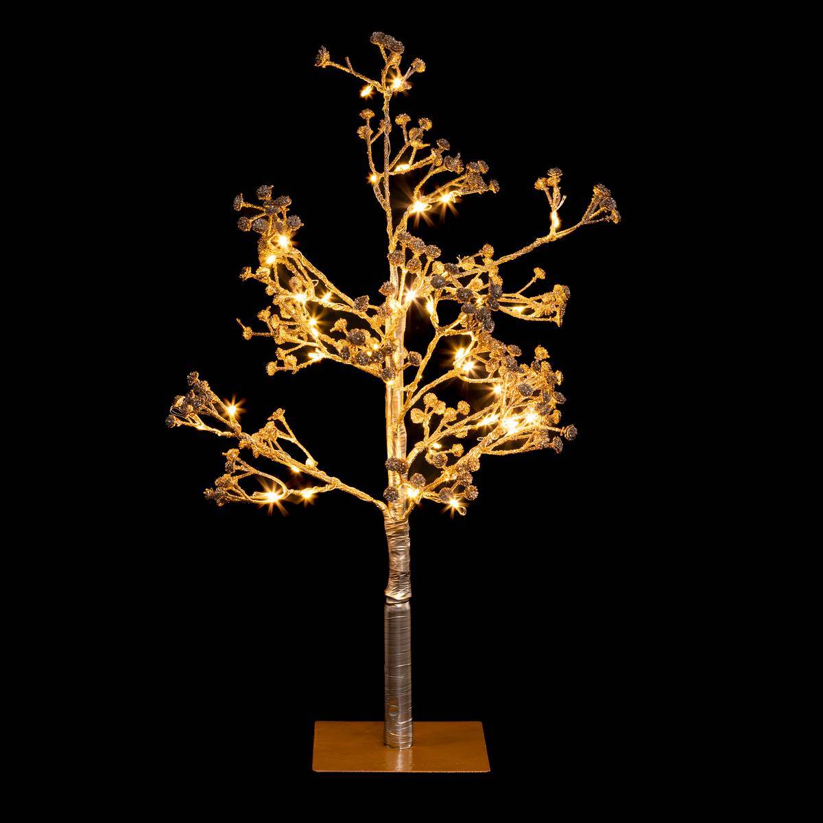 Feeric Christmas - Arbre lumineux d'intérieur doré H50cm 48 LED + transfo - Feeric Lights & Christmas