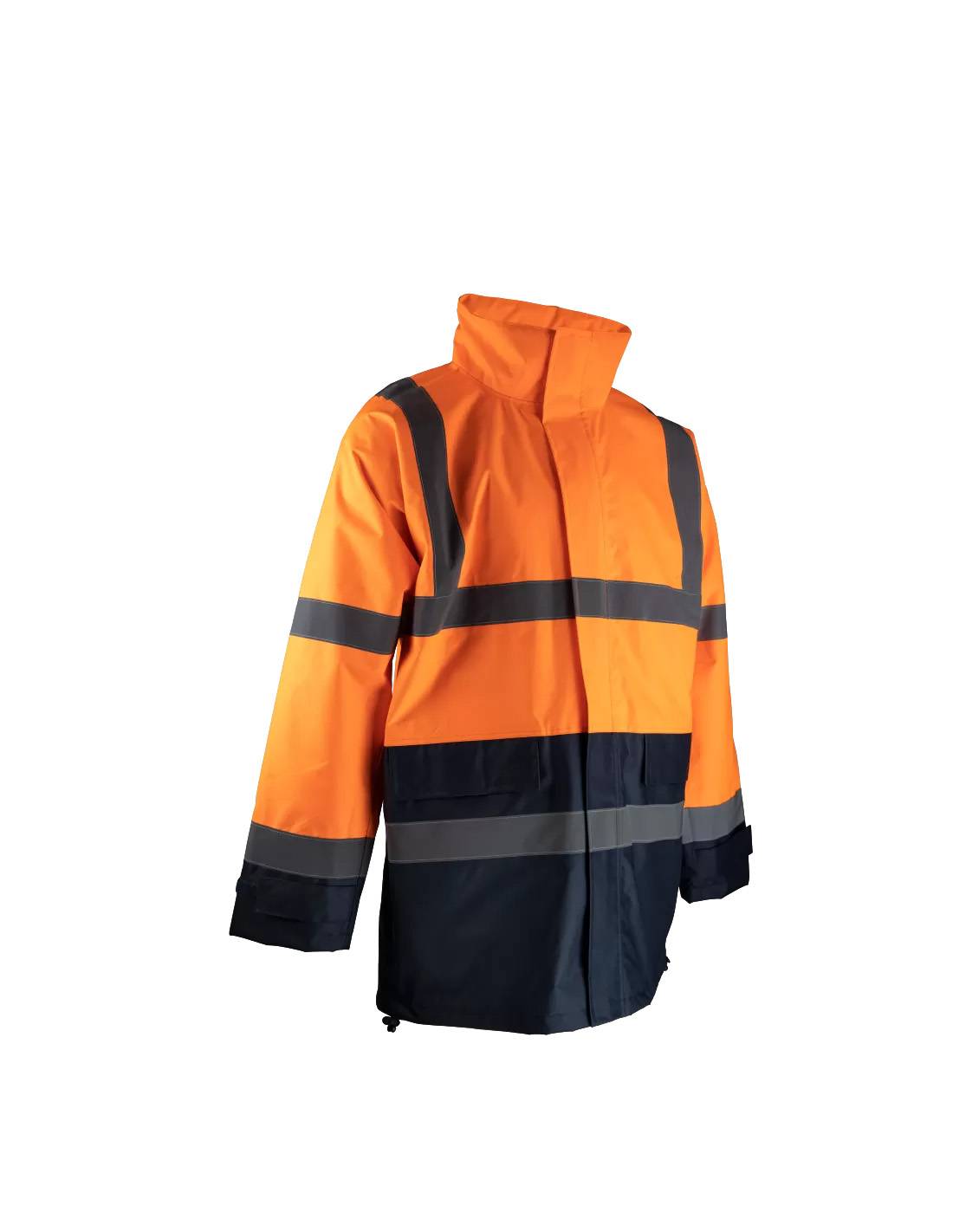 LMA - Veste haute visibilité imperméable - LMA - 2297-Orange fluo / Marine-XXXL - Imagen 1