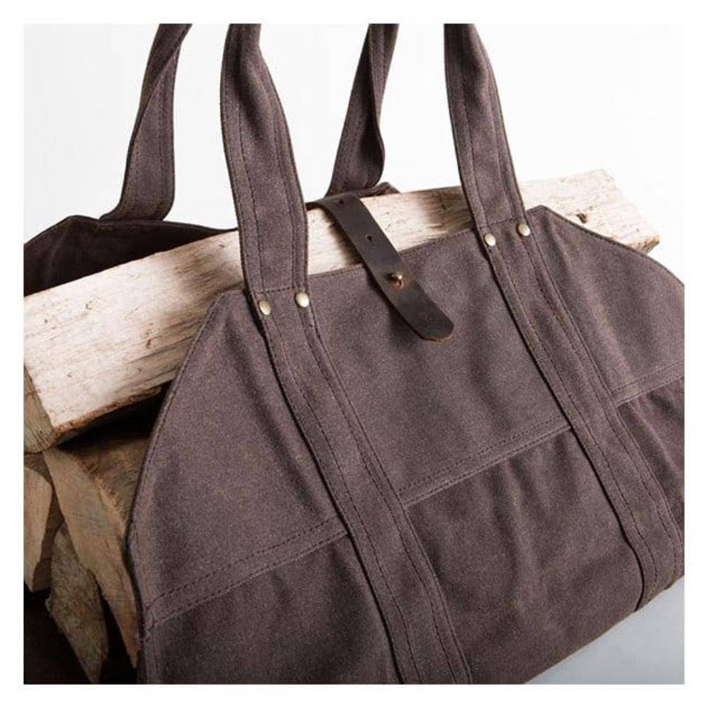 Sac à bûches Alaskan Lumberjack marron - Imagen 3