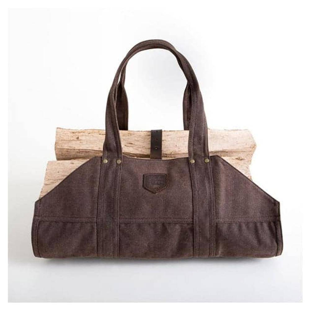 Sac à bûches Alaskan Lumberjack marron - Imagen 2