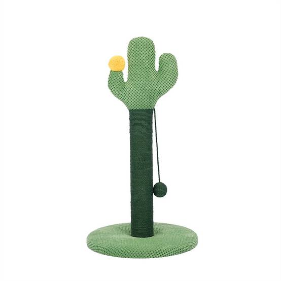 Griffoir en forme d'arbre cactus pour chat, en sisal avec boule jouet, facile à assembler Lytech - Image 5