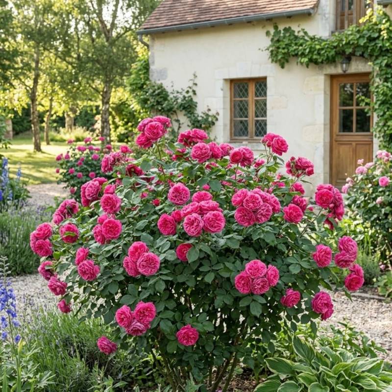 Rosier à grandes fleurs Audrey Fleurot® 'Meicatess' à fleurs Rose/ - feuillage Caduc - Pot de 3L - 20/40 cm - Image 3
