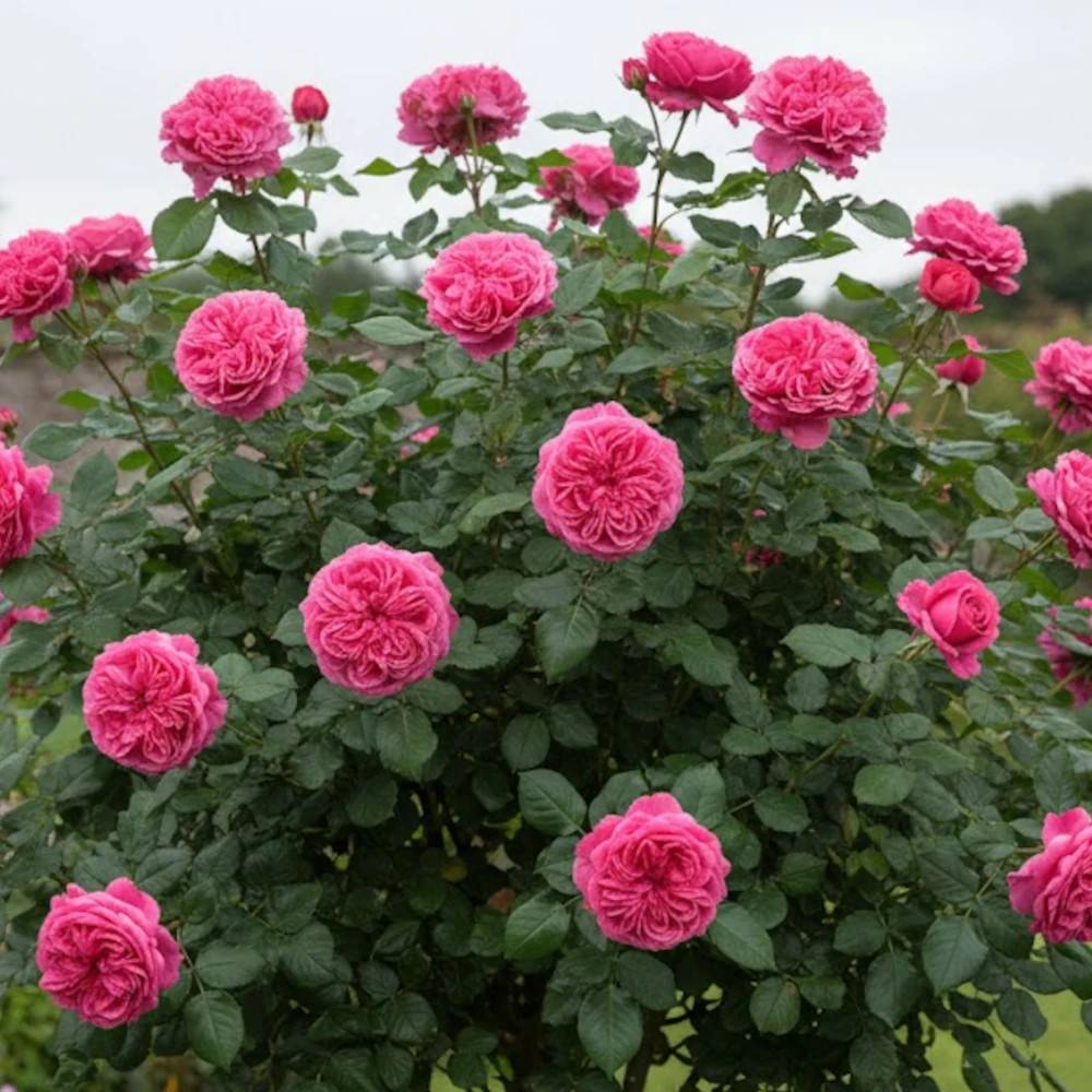 Rosier à grandes fleurs Audrey Fleurot® 'Meicatess' à fleurs Rose/ - feuillage Caduc - Pot de 3L - 20/40 cm - Image 1
