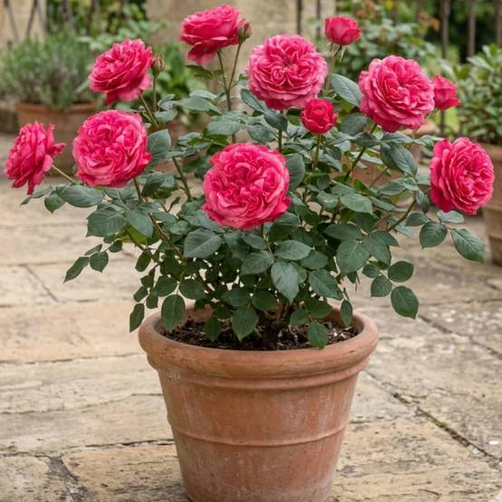Rosier à grandes fleurs Audrey Fleurot® 'Meicatess' à fleurs Rose/ - feuillage Caduc - Pot de 3L - 20/40 cm - Image 5