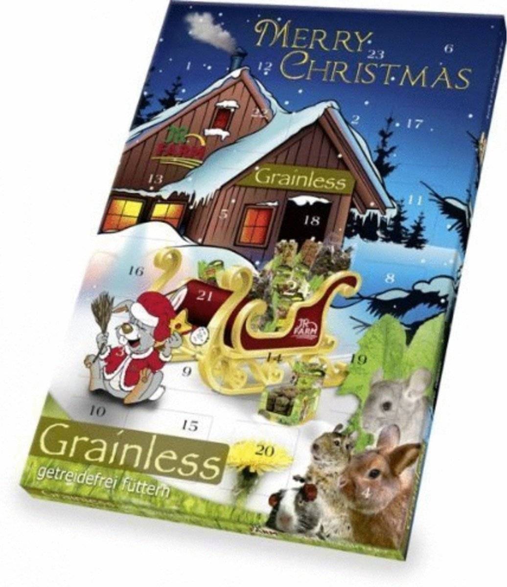 Calendario de Adviento sin cereales para animales 360 g - JR FARM