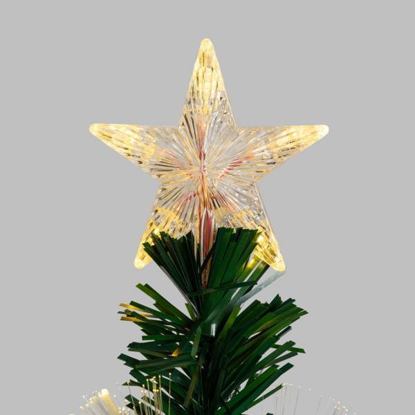 Lotti - Sapin lumineux fibre optique 130CM LED Blanc chaud et multicouleur RGB Lotti - Imagen 5