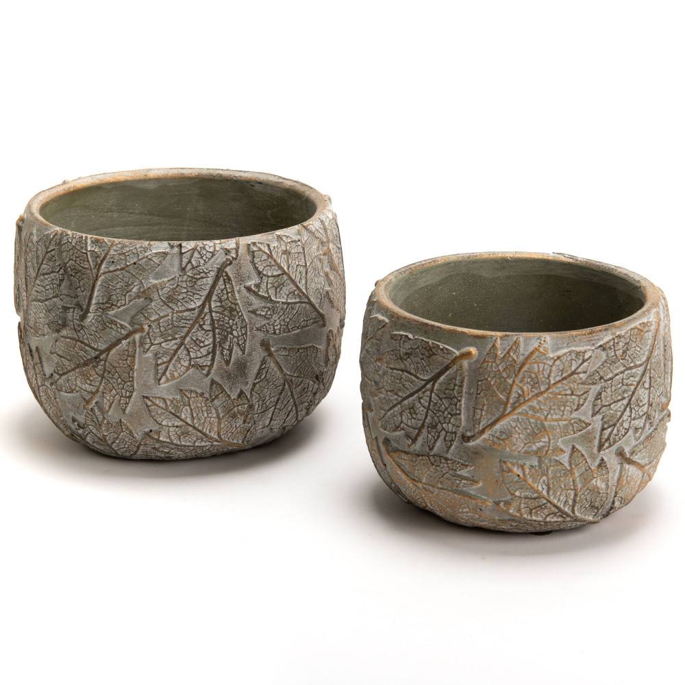 Amadeus - Cache pot Feuille doré grand modèle - Image 2