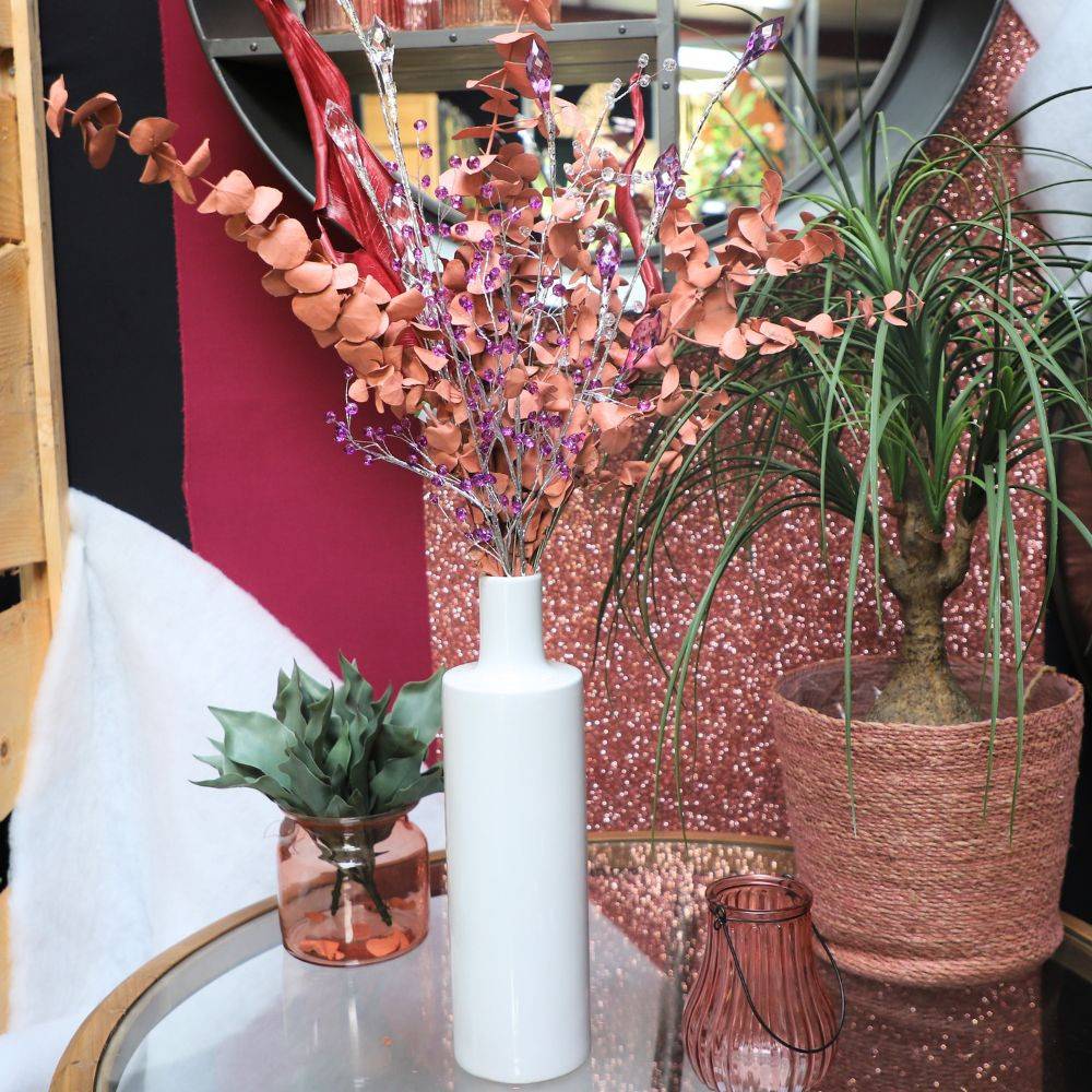 Branche de Fleurs «Cristal» en verre violet 90cm Chemin de campagne - Imagen 3