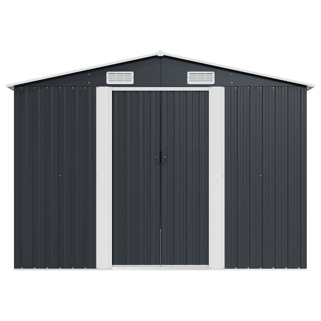 Vidaxl - Abri de jardin 257x489x181 cm Métal Anthracite 12.6m² vidaXL 143350 - Image 6