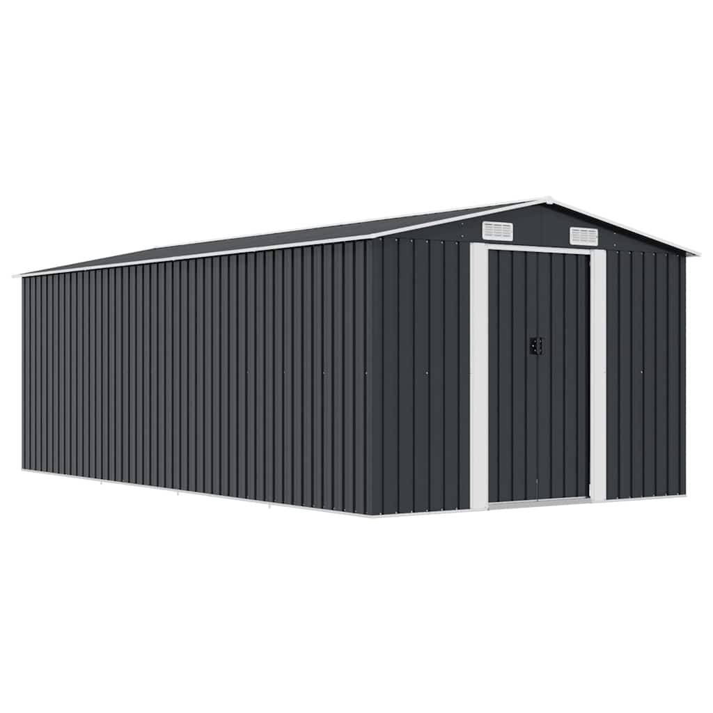 Vidaxl - Abri de jardin 257x489x181 cm Métal Anthracite 12.6m² vidaXL 143350 - Image 2