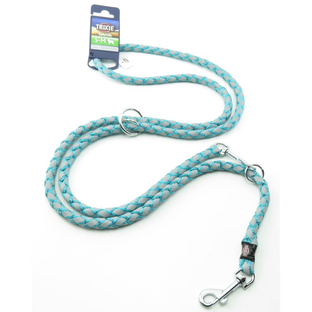 Trixie - Trixie - Laisse Cavo Reflect ø12mm x  2 mètres  S-M. réglable océan pour chien - Imagen 1