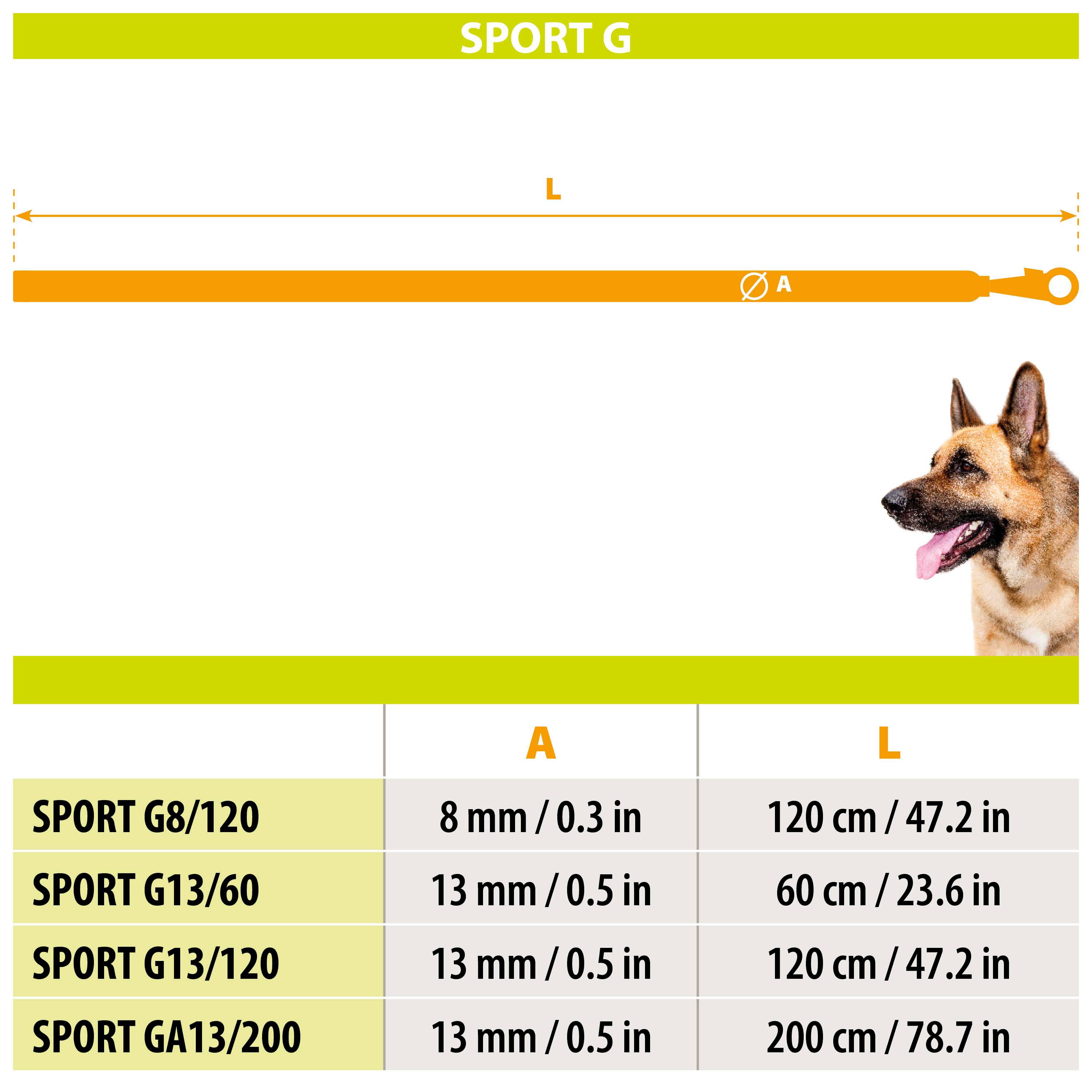 Ferplast - Ferplast Laisse Chien SPORT, Laisse longue pour chien, Laisse Chien 2m, Laisse Dressage, Laisse en Cordon en nylon avec Mousqueton en métal et - Imagen 2