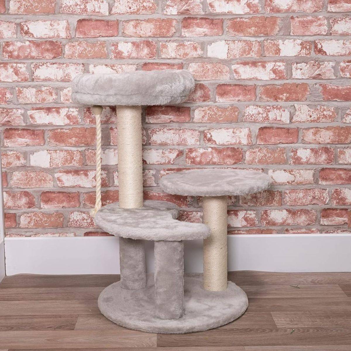 Arbre à Chat Hauteur 62 cm 3 Plateformes perchées Griffoir Sisal Corde de Jeu Tour à griffer Perchoir - Image 2