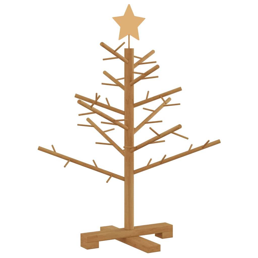 ComfortXL - Sapin de Noël en bois de pin Décoration de fête pour salon et terrasse Marron 75 cm – ComfortXL Outdoor Living - Image 2