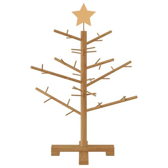 ComfortXL - Sapin de Noël en bois de pin Décoration de fête pour salon et terrasse Marron 75 cm – ComfortXL Outdoor Living - Image 5
