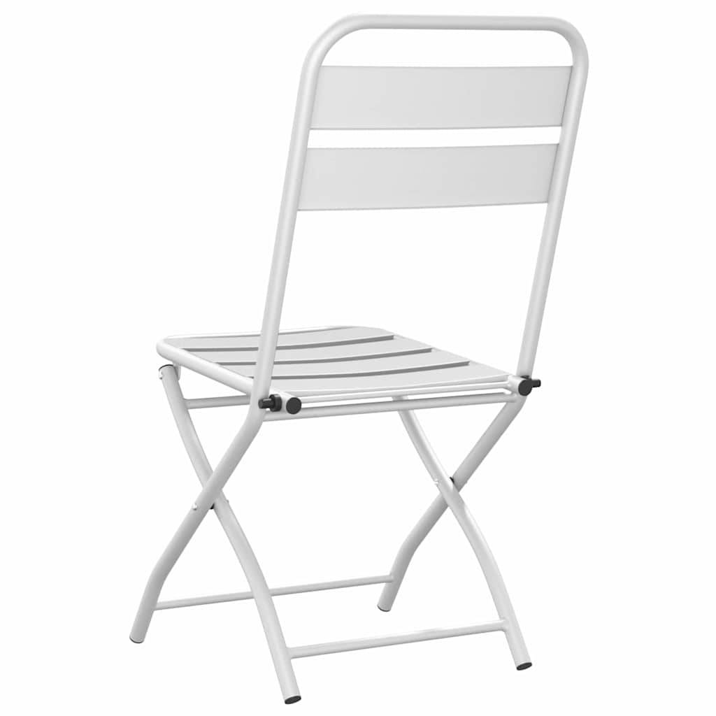 Prolenta Premium - Chaises de jardin acier blanc 42 x 52 x 82 cm - Prolenta premium p351.7 - Image 7