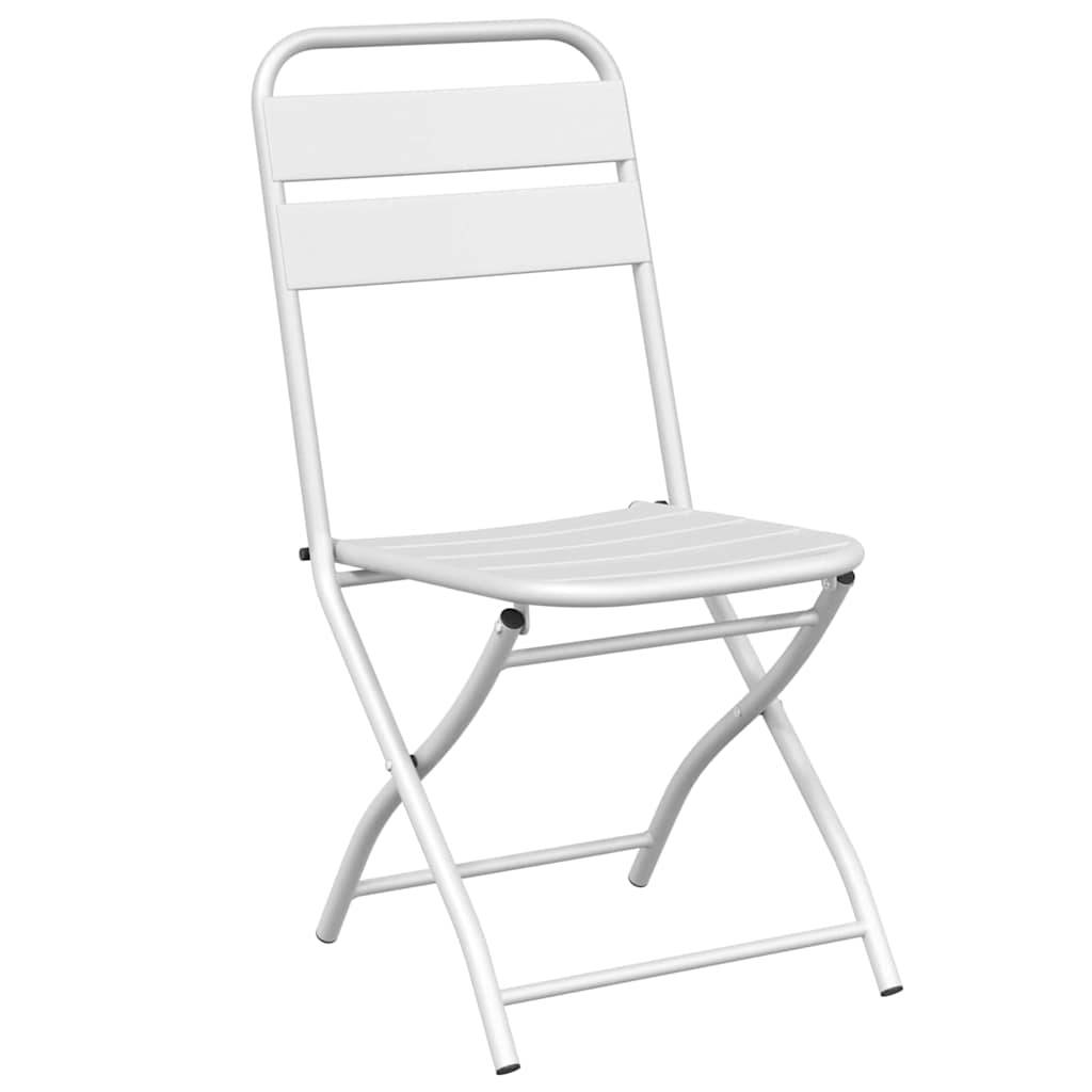Prolenta Premium - Chaises de jardin acier blanc 42 x 52 x 82 cm - Prolenta premium p351.7 - Image 4