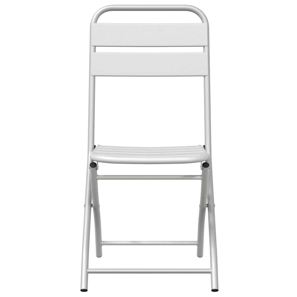 Prolenta Premium - Chaises de jardin acier blanc  42 x 52 x 82 cm  - Prolenta premium p351.7 - Image 5
