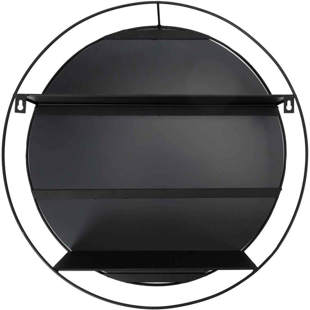 The Home Deco Factory - Miroir rond avec étagère en fer 45 cm The Home Deco Factory - Imagen 3