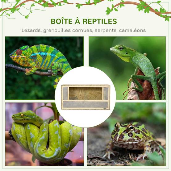 Terrarium bois OSB naturel 80 x 40 x 40 cm - PANGIVO - Image 6