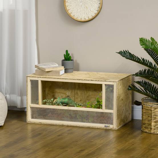 Terrarium bois OSB naturel 80 x 40 x 40 cm - PANGIVO - Image 4