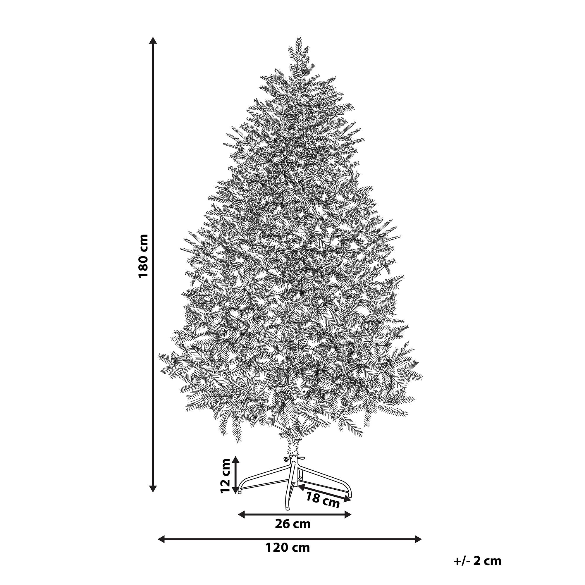 Beliani - Sapin de Noël PVC Blanc FORAKER - Beliani - Imagen 3