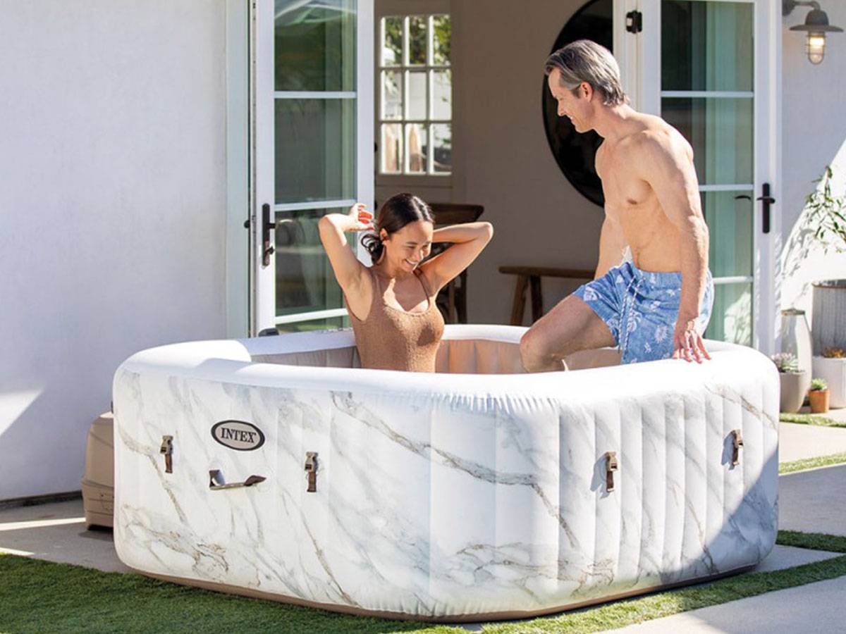 Spa gonflable PureSpa Calacatta carré Bulles 4 places - Intex - Image 6
