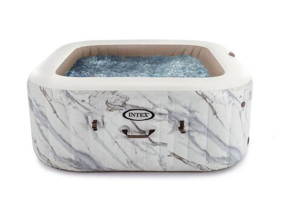Spa gonflable PureSpa Calacatta carré Bulles 4 places - Intex - Image 1