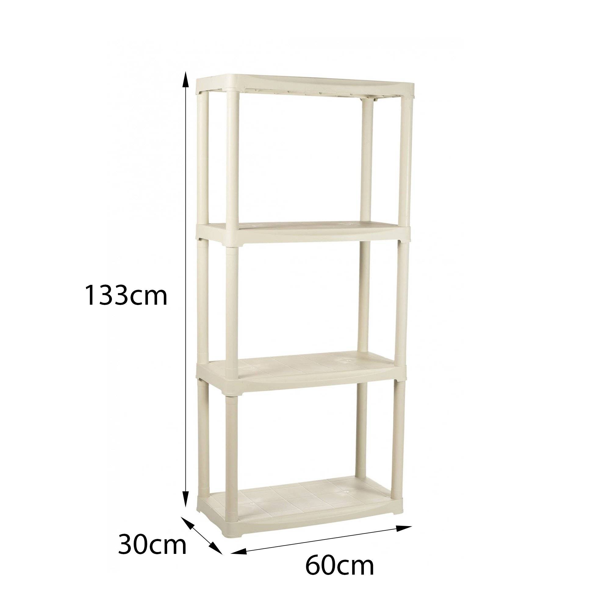 Dmora - Armoire d'extérieur Darbitri, Etagère d'extérieur, Armoire de balcon polyvalente, Armoire d'extérieur, 100% Made in Italy, 60x30h133 cm, Blanc - Dmora - Imagen 3