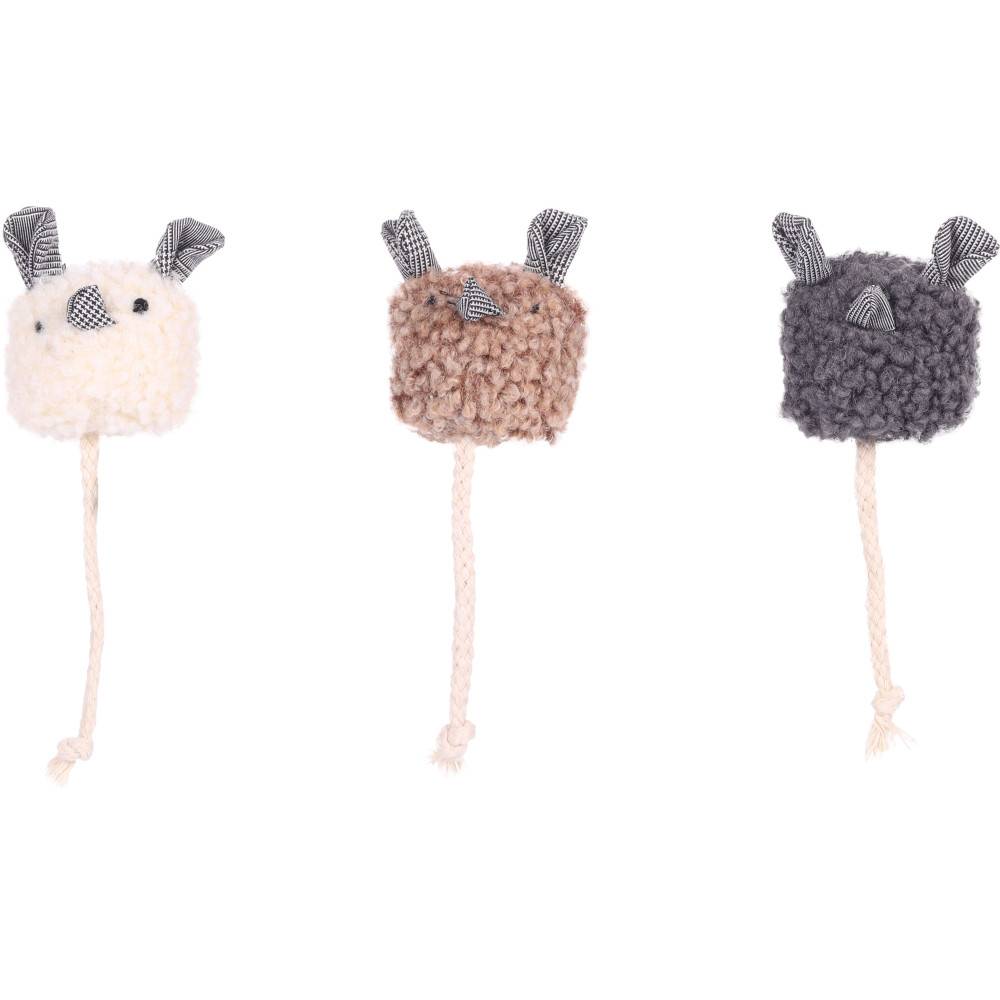 1 souris ronde SUAVA 15 cm  jouet pour chat  couleur aléatoire - Imagen 1