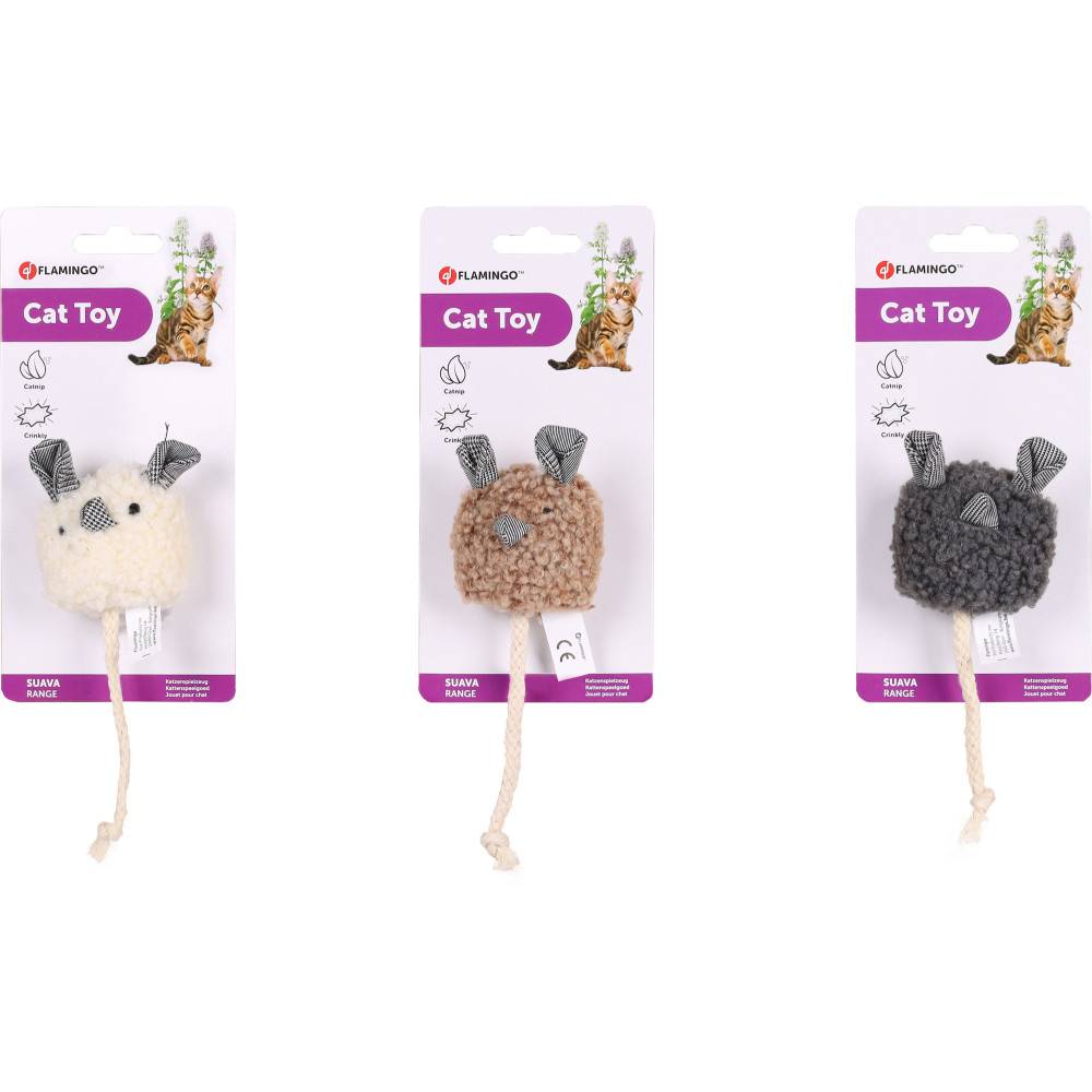 1 souris ronde SUAVA 15 cm  jouet pour chat  couleur aléatoire - Imagen 6